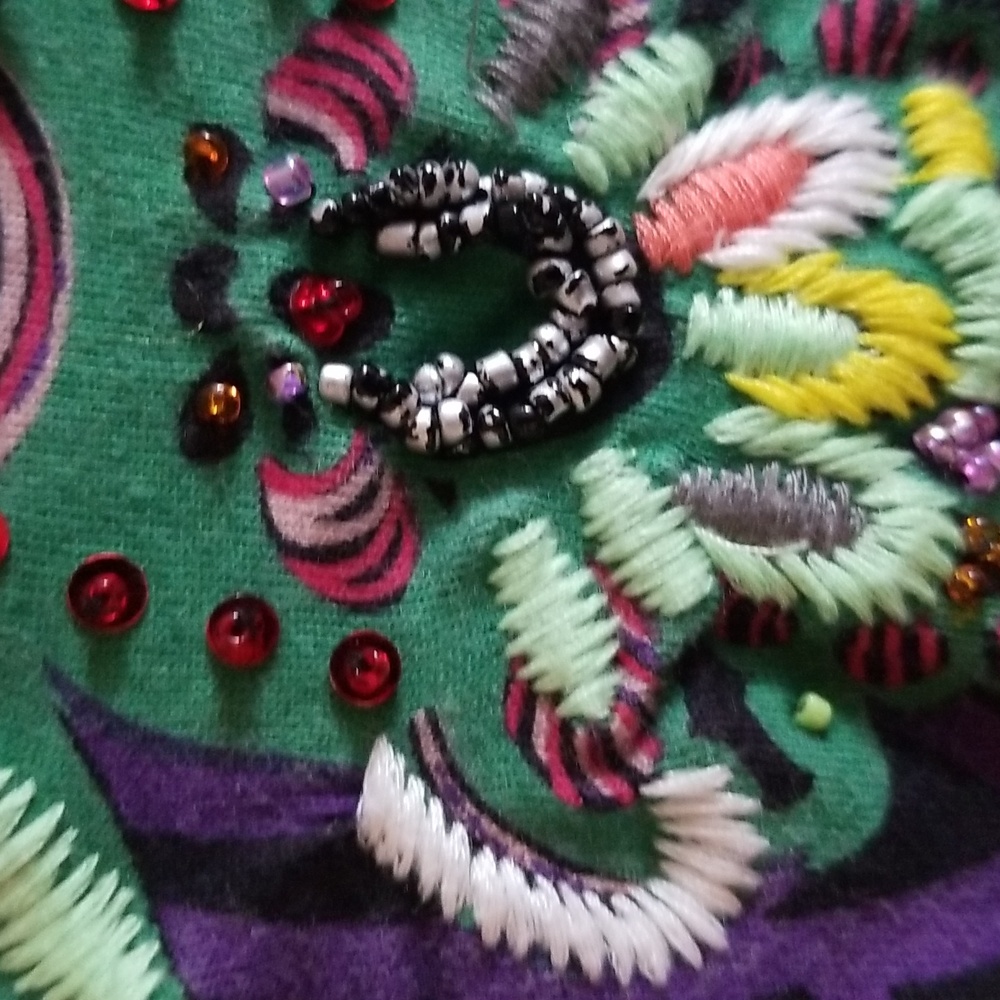 Oilily Black Long Sleeve Top with Colorful Embroidery - Picture 8 of 10